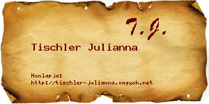 Tischler Julianna névjegykártya